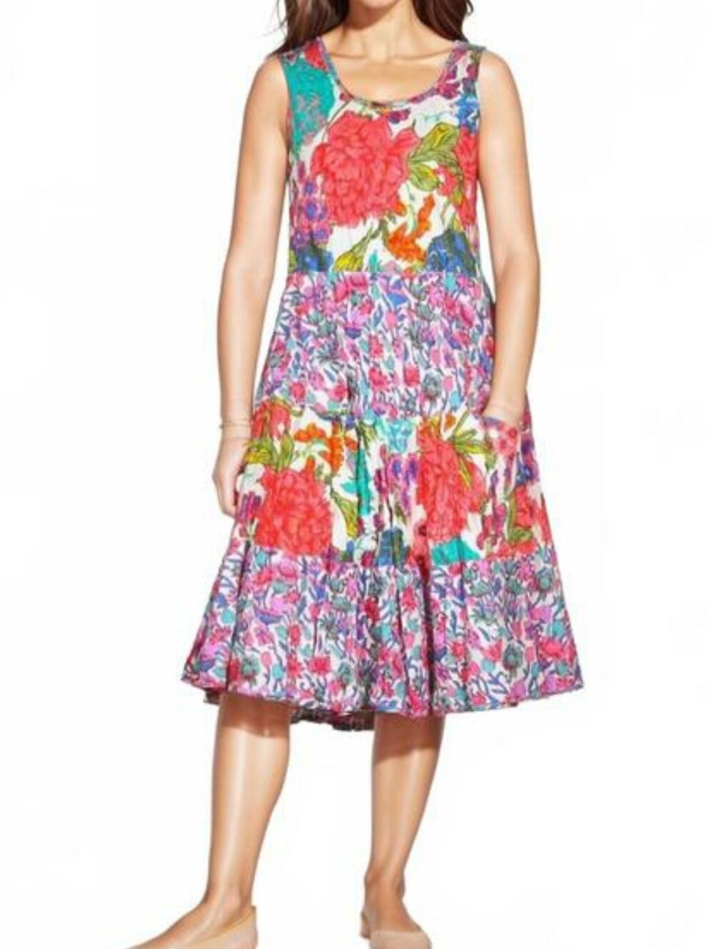 Dress Addict Joy Dress In Mixed Bouquet Size Medium